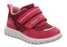 Кроссовки Superfit для девочки, бордовые