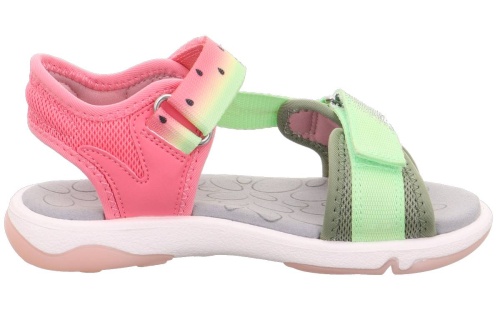 Босоножки Superfit для девочки, зелёные фото 4