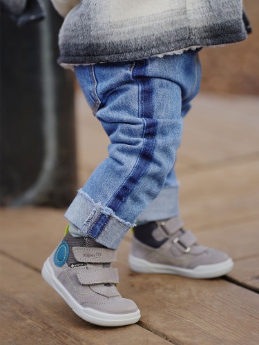 Ботинки Superfit для мальчика, серые фото 3