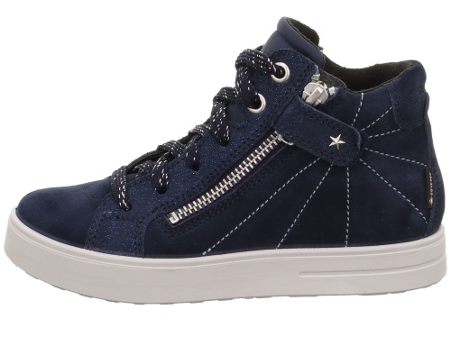 Высокие кеды Superfit для девочки, синие фото 2