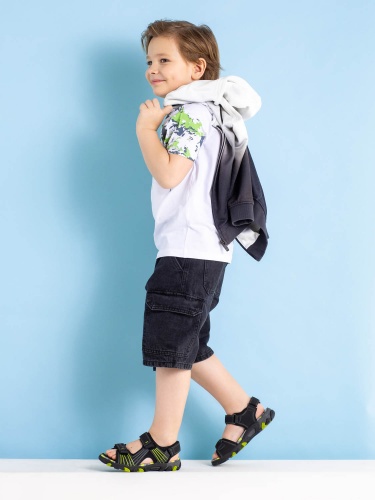 Сандалии SUPERFIT для мальчика, чёрные фото 2