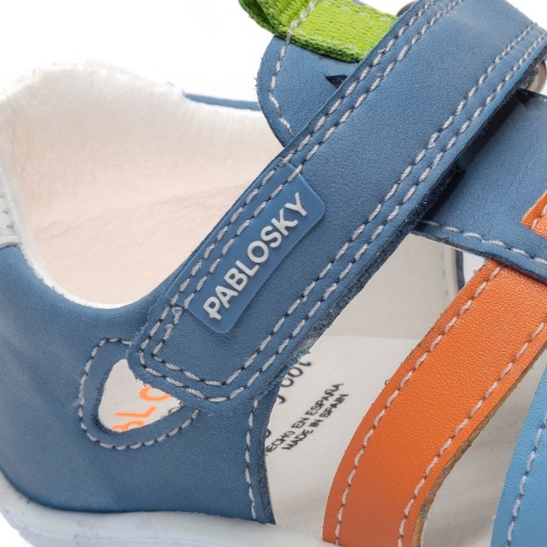 Сандалии Pablosky для мальчика, голубые фото 7