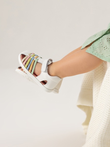 Босоножки PABLOSKY для девочки, белые фото 4