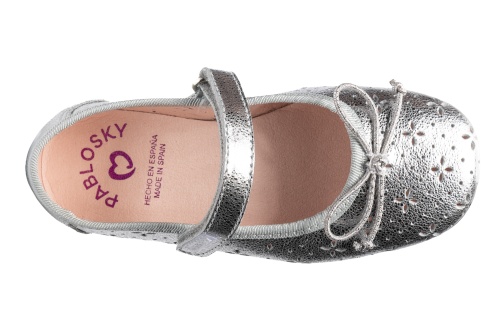 Туфли Pablosky для девочки, серебряные фото 8