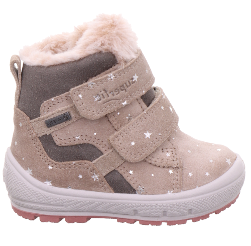 Ботинки SUPERFIT для девочки, бежевые фото 2