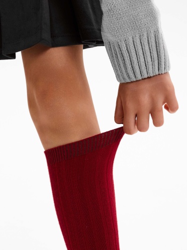 Гольфы Pablosky для девочки, бордовые фото 3