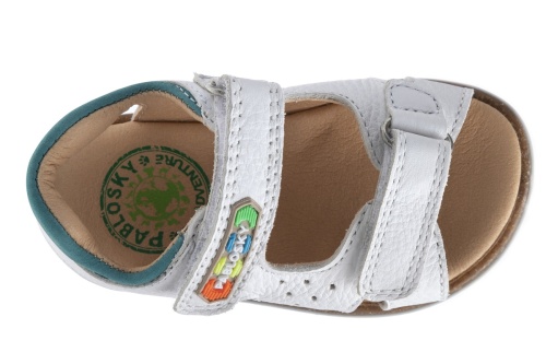 Сандалии Pablosky для мальчика, белые фото 4