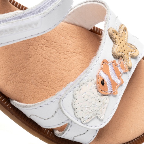 Босоножки Pablosky для девочки, белые фото 8