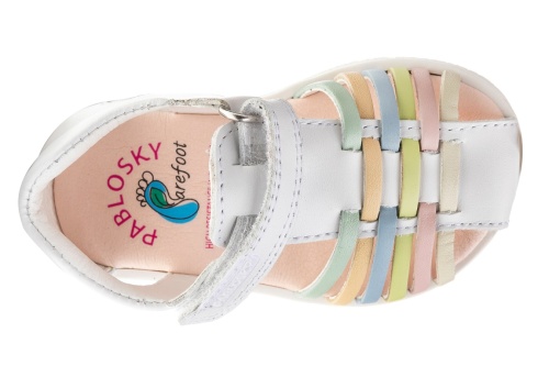 Босоножки PABLOSKY для девочки, белые фото 8