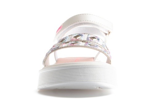 Босоножки Paola для девочки, белые фото 3