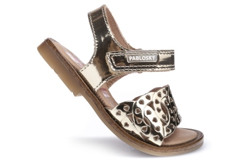 Босоножки PABLOSKY для девочки, золотые фото 5