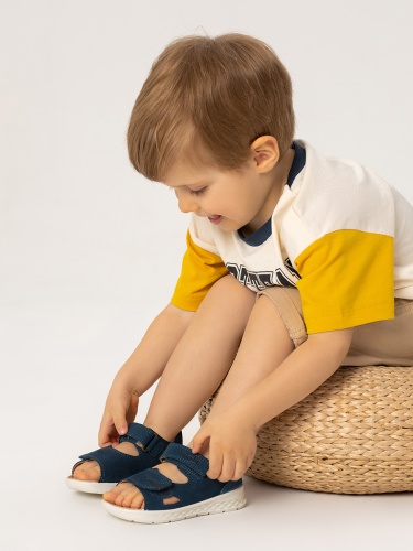 Сандалии SUPERFIT для мальчика, синие фото 4