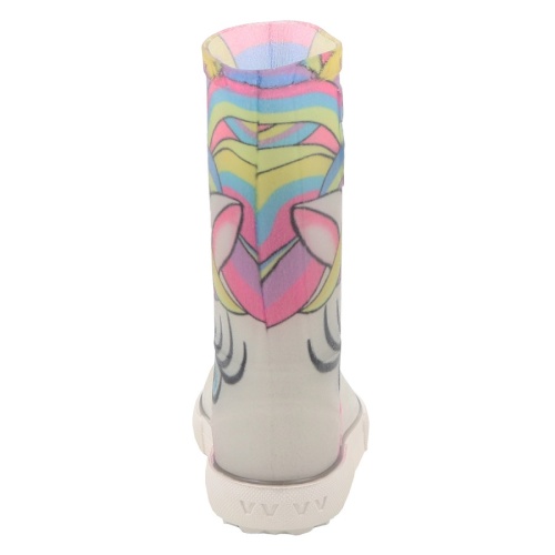 Резиновые сапожки BOATILUS для девочки, белые фото 5