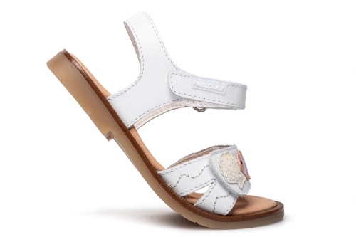 Босоножки Pablosky для девочки, белые фото 6