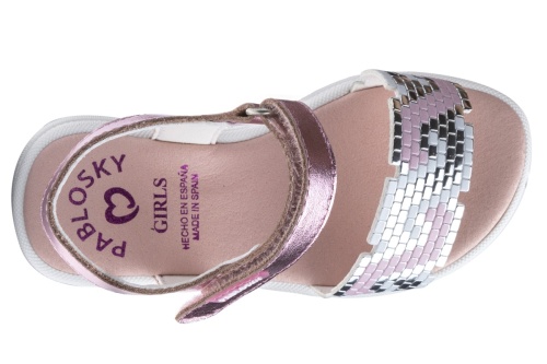 Босоножки Pablosky для девочки, розовые фото 4