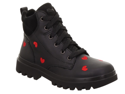 Ботинки Superfit для девочки, чёрные