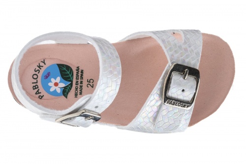 Сандалии БИО PABLOSKY для девочки, белые фото 4