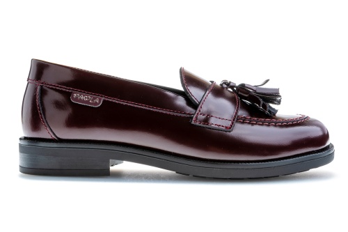 Лоферы PAOLA для девочки, бордовые фото 5