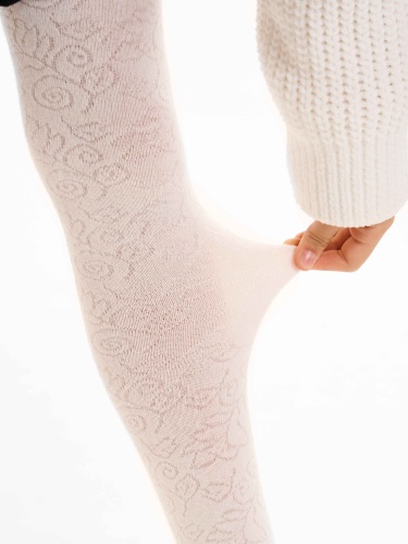 Колготки Pablosky для девочки, молочные фото 4