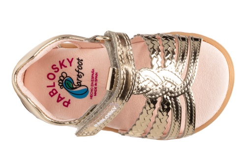 Босоножки Pablosky для девочки, золотые фото 4