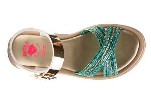 Босоножки PAOLA для девочки, золотые фото 4