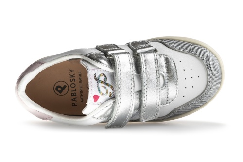 Кроссовки PABLOSKY для девочки, серебристые фото 3