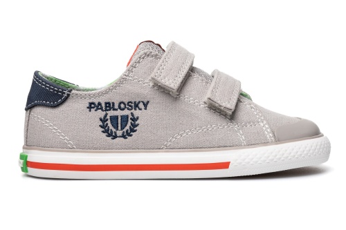 Кеды Pablosky для мальчика, серые фото 2