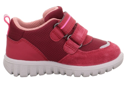 Кроссовки Superfit для девочки, бордовые фото 4