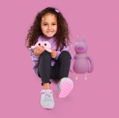 Тапочки SUPERFIT для девочки, серые фото 4