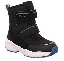 Полусапоги Superfit для мальчика, чёрные