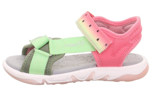 Босоножки Superfit для девочки, зелёные фото 2