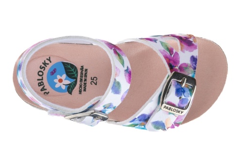 Сандалии БИО PABLOSKY для девочки, белые фото 4