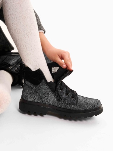 Ботинки Superfit для девочки, чёрные фото 6