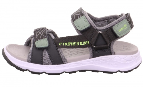 Сандалии SUPERFIT для мальчика, серые фото 2