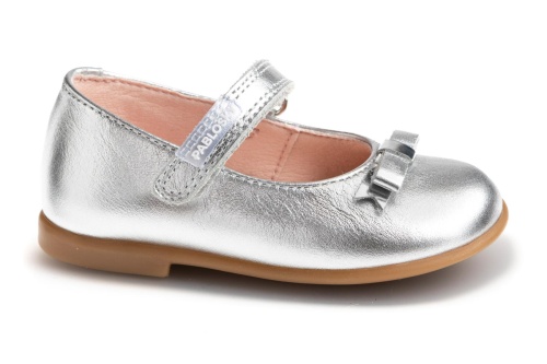 Туфли Pablosky для девочки, серебряные