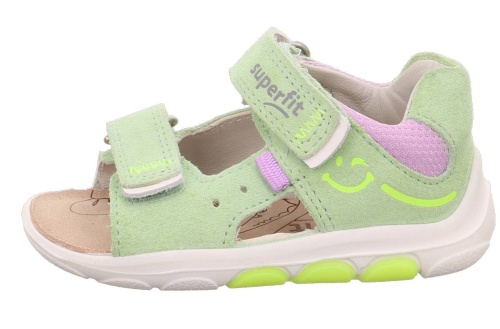 Босоножки Superfit для девочки, зелёные фото 2