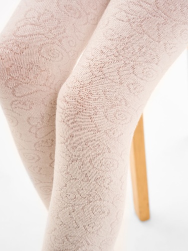 Колготки Pablosky для девочки, молочные фото 3