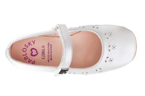 Туфли Pablosky для девочки, белые фото 4