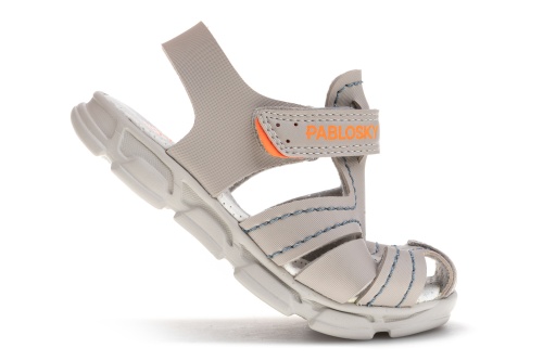Сандалии Pablosky для мальчика, серые фото 5