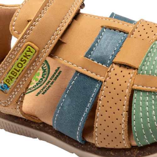 Сандалии Pablosky для мальчика, коричневые фото 7