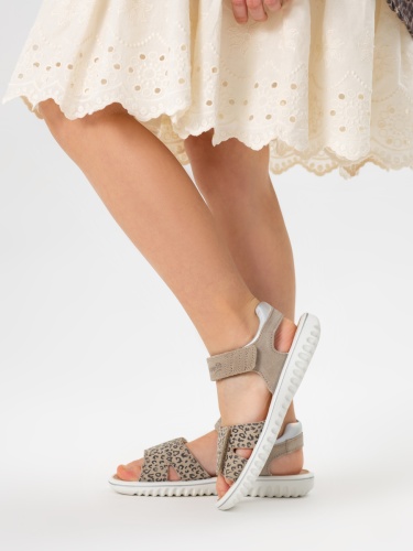 Босоножки SUPERFIT для девочки, леопардовые фото 2