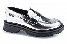 Лоферы PAOLA для девочки, серебристые