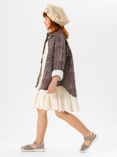 Босоножки SUPERFIT для девочки, леопардовые фото 4