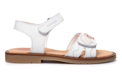 Босоножки Pablosky для девочки, белые фото 3