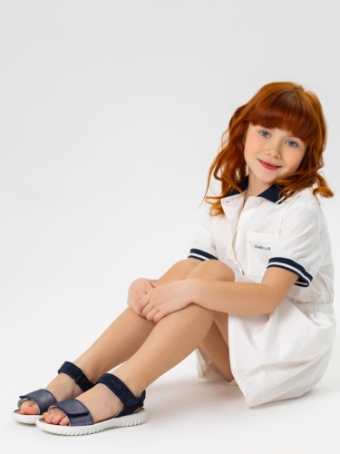 Босоножки SUPERFIT для девочки, синие фото 4