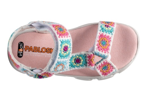 Босоножки Pablosky для девочки, белые фото 4