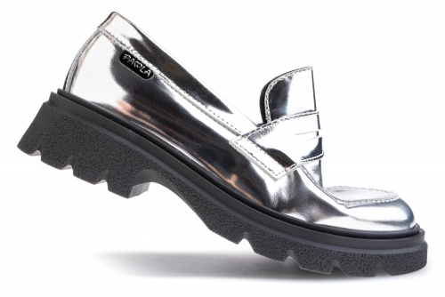 Лоферы PAOLA для девочки, серебристые фото 5