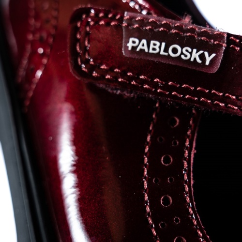 Туфли PABLOSKY для девочки, бордовые фото 10