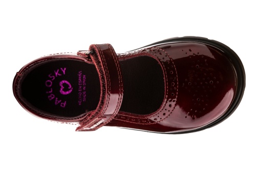 Туфли PABLOSKY для девочки, бордовые фото 8