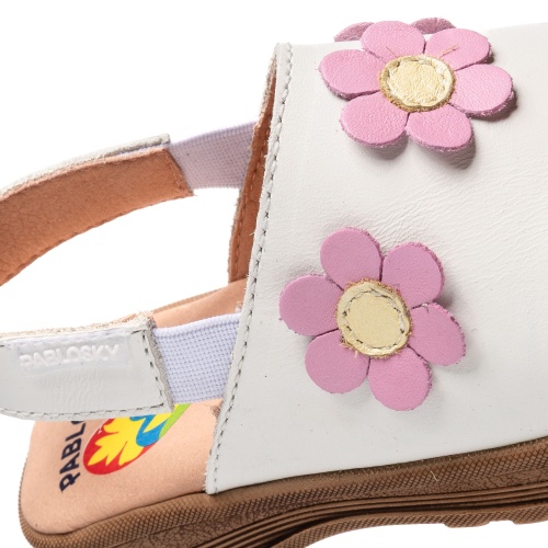 Сабо Pablosky для девочки, белые фото 9